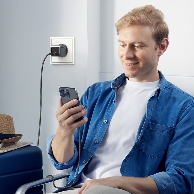 Incarcator priza Type-C Fast Charge Ugreen, 30W, gri, 35006