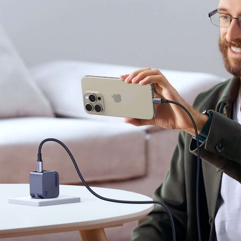 Incarcator priza Type-C Fast Charge Ugreen, 30W, gri, 35006