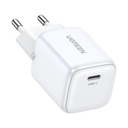 Incarcator priza tip C GaN Fast Charge Ugreen, 30W, alb, 15326