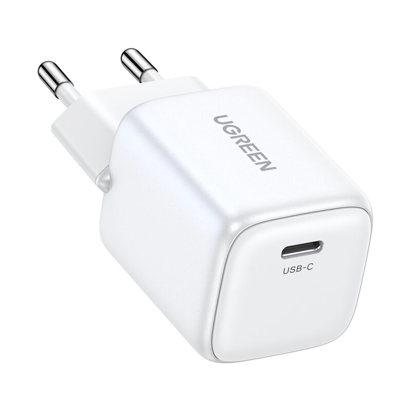 Incarcator priza tip C GaN Fast Charge Ugreen, 30W, alb, 15326