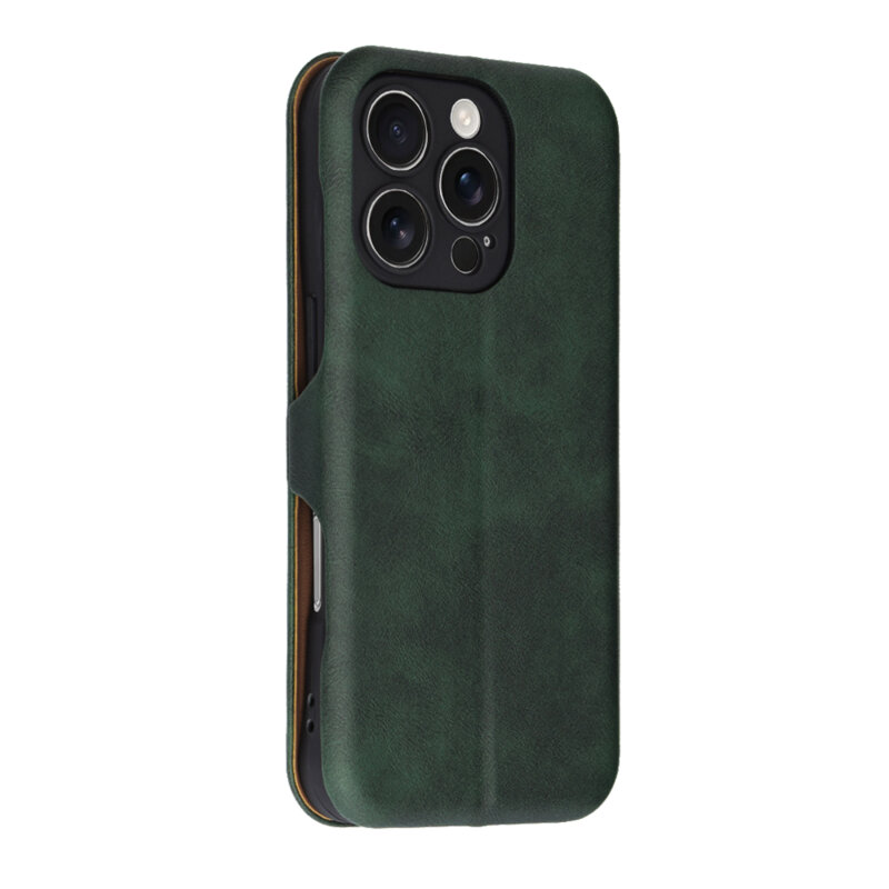 Husa 360° iPhone 16 Pro Techsuit Safe Wallet Plus, verde