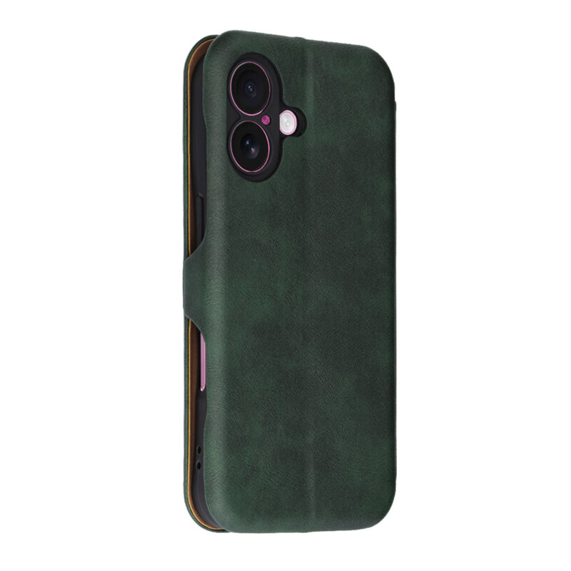 Husa 360° iPhone 16 Plus Techsuit Safe Wallet Plus, verde