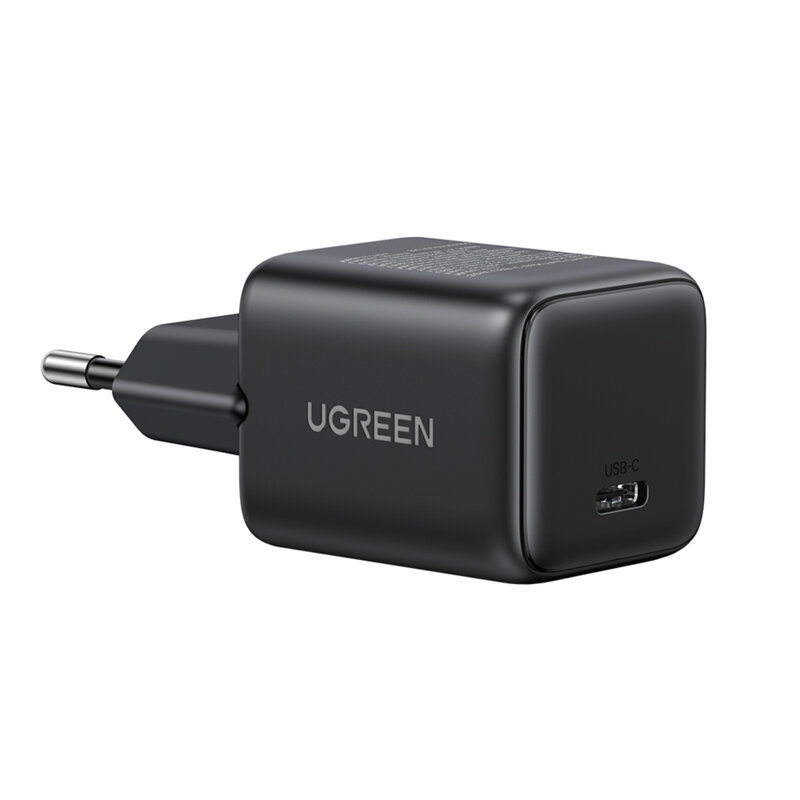 Incarcator tip C GaN Fast Charging Ugreen, 30W, negru, 65007