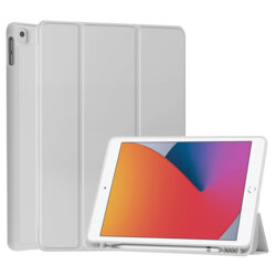 Husa Samsung Galaxy Tab S10 FE Plus Techsuit Flex Trifold Pen, gri