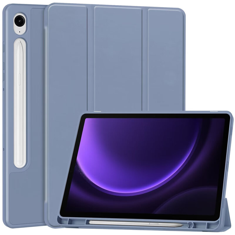 Husa Samsung Galaxy Tab S10 FE Plus Techsuit Flex Trifold Pen, mov