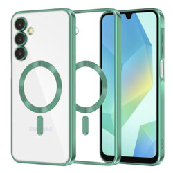 Husa premium Samsung Galaxy A16 4G Techsuit Luxury Crystal MagSafe, verde deschis