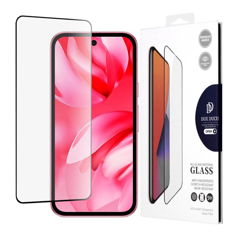 Folie sticla Google Pixel 9a Dux Ducis Tempered Glass, negru