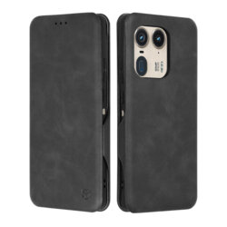 Husa 360° Motorola Edge 50 Ultra Techsuit Safe Wallet Plus, negru