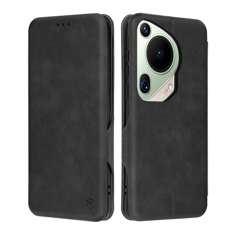 Husa 360° Huawei Pura 70 Ultra Techsuit Safe Wallet Plus, negru