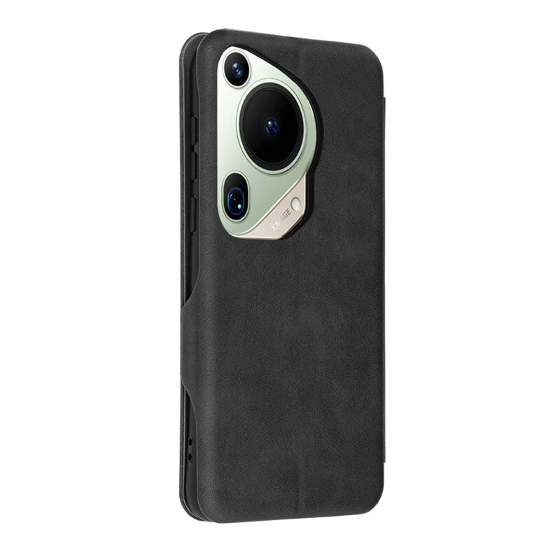 Husa 360° Huawei Pura 70 Ultra Techsuit Safe Wallet Plus, negru
