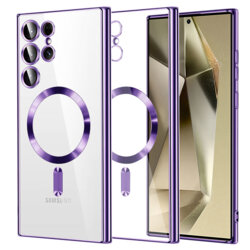 Husa premium Samsung Galaxy S24 Ultra Techsuit Luxury Crystal MagSafe, mov