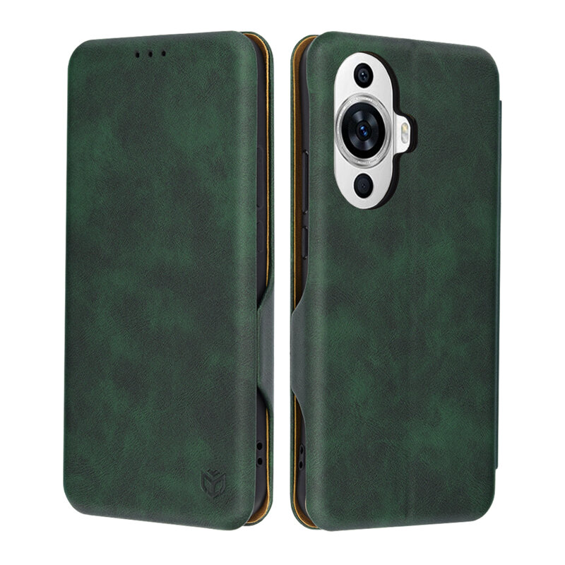 Husa 360° Huawei nova 11 Techsuit Safe Wallet Plus, verde
