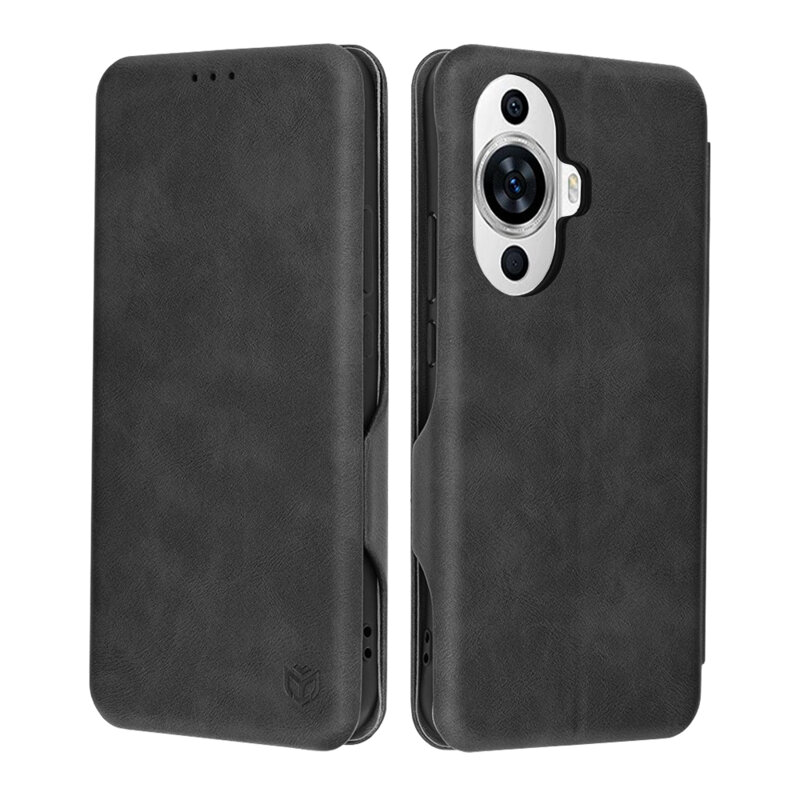 Husa 360° Huawei nova 11 Techsuit Safe Wallet Plus, negru