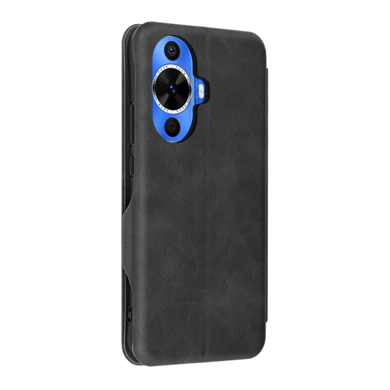 Husa 360° Huawei nova 12s Techsuit Safe Wallet Plus, negru