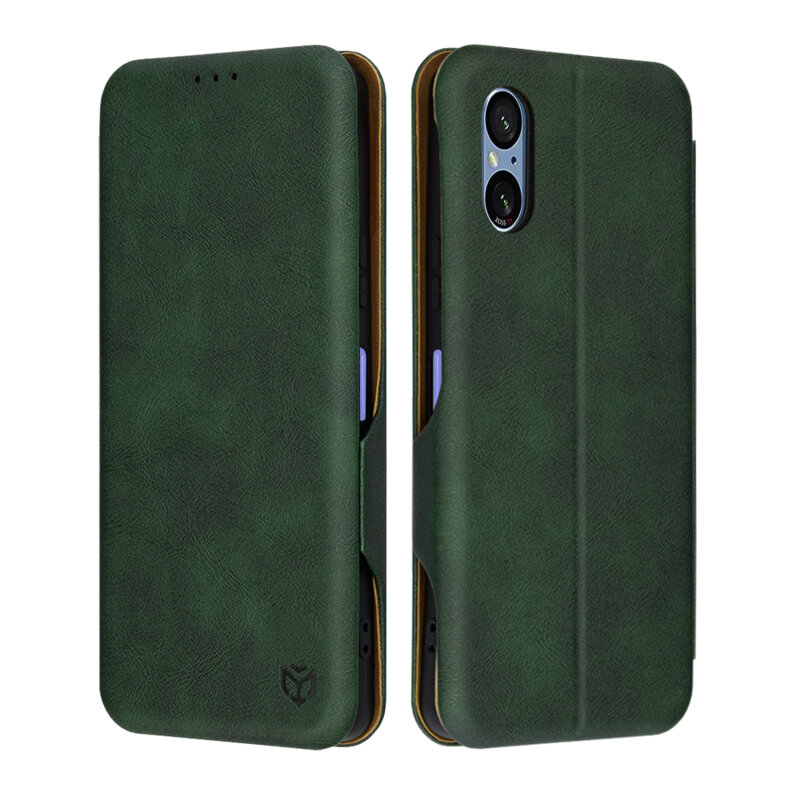 Husa 360° Sony Xperia 5 VI Techsuit Safe Wallet Plus, verde