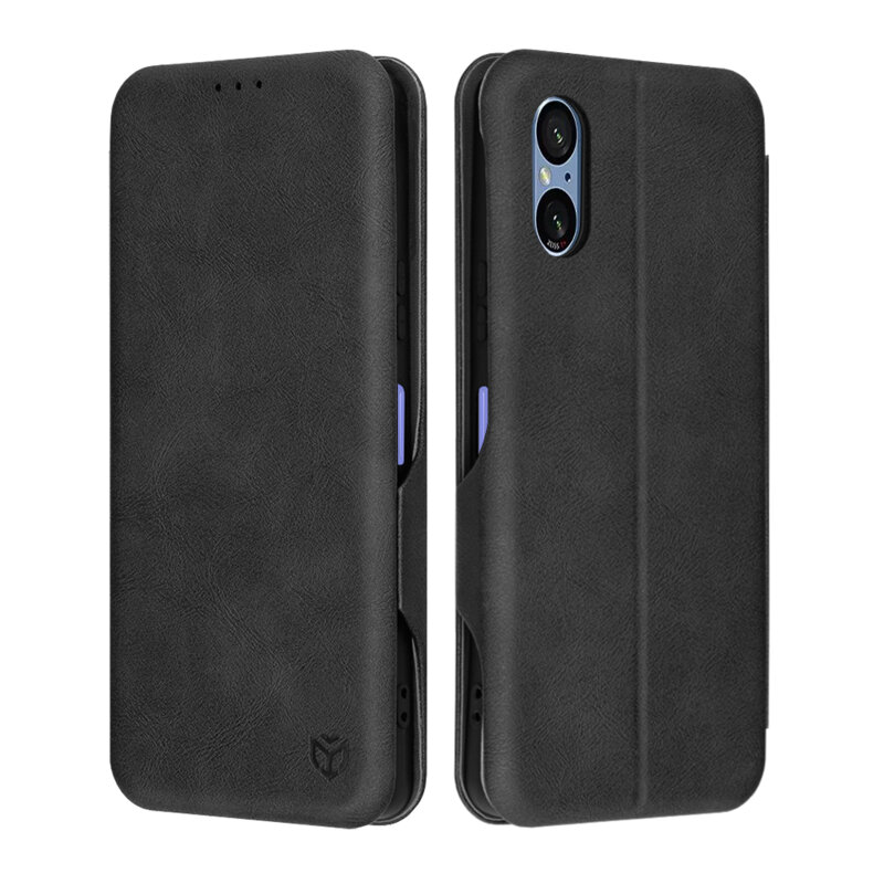 Husa 360° Sony Xperia 5 VI Techsuit Safe Wallet Plus, negru