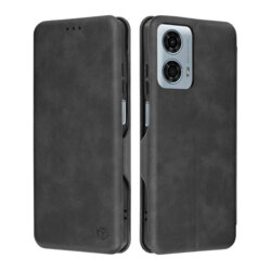 Husa 360° Motorola Moto G24 Power Techsuit Safe Wallet Plus, negru