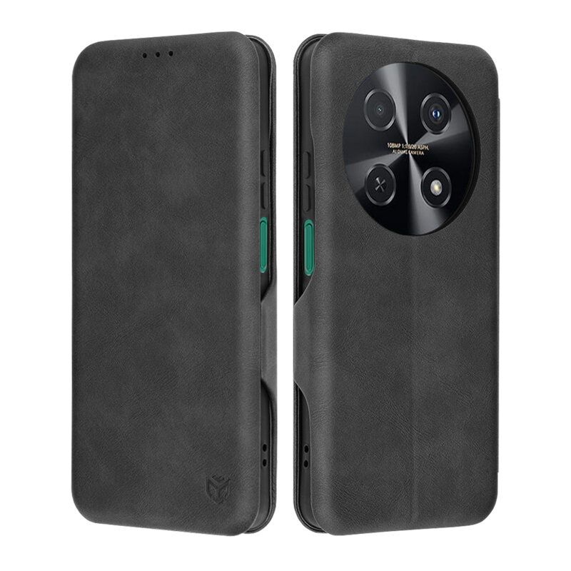 Husa 360° Huawei nova 12i Techsuit Safe Wallet Plus, negru