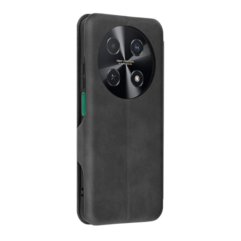 Husa 360° Huawei nova 12i Techsuit Safe Wallet Plus, negru