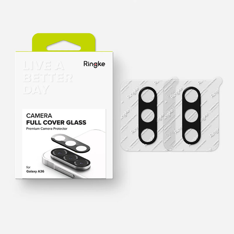 [Pachet 2x] Folie sticla camera Samsung Galaxy A36 5G Ringke Camera Protector, transparenta