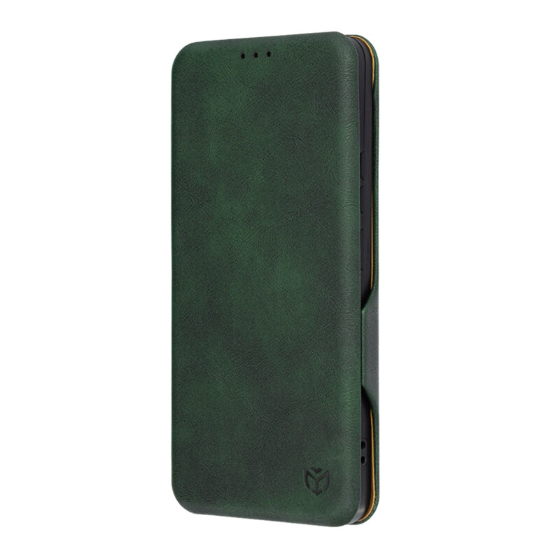 Husa 360° Realme 12+ Techsuit Safe Wallet Plus, verde