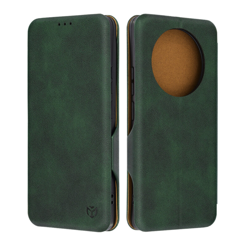 Husa 360° Realme 12+ Techsuit Safe Wallet Plus, verde