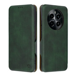 Husa 360° Realme 13 4G Techsuit Safe Wallet Plus, verde