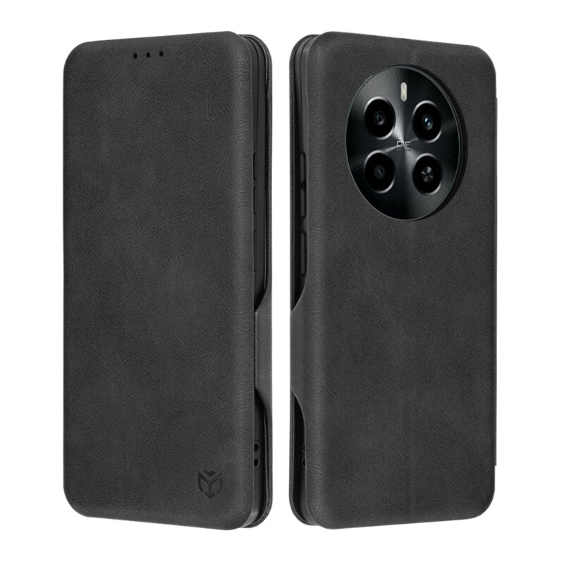 Husa 360° Realme 13 4G Techsuit Safe Wallet Plus, negru