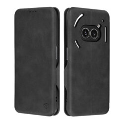 Husa 360° Nothing Phone (2a) Techsuit Safe Wallet Plus, negru
