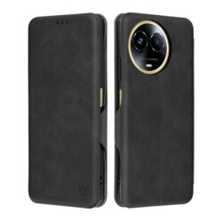 Husa 360° Realme 11 5G Techsuit Safe Wallet Plus, negru