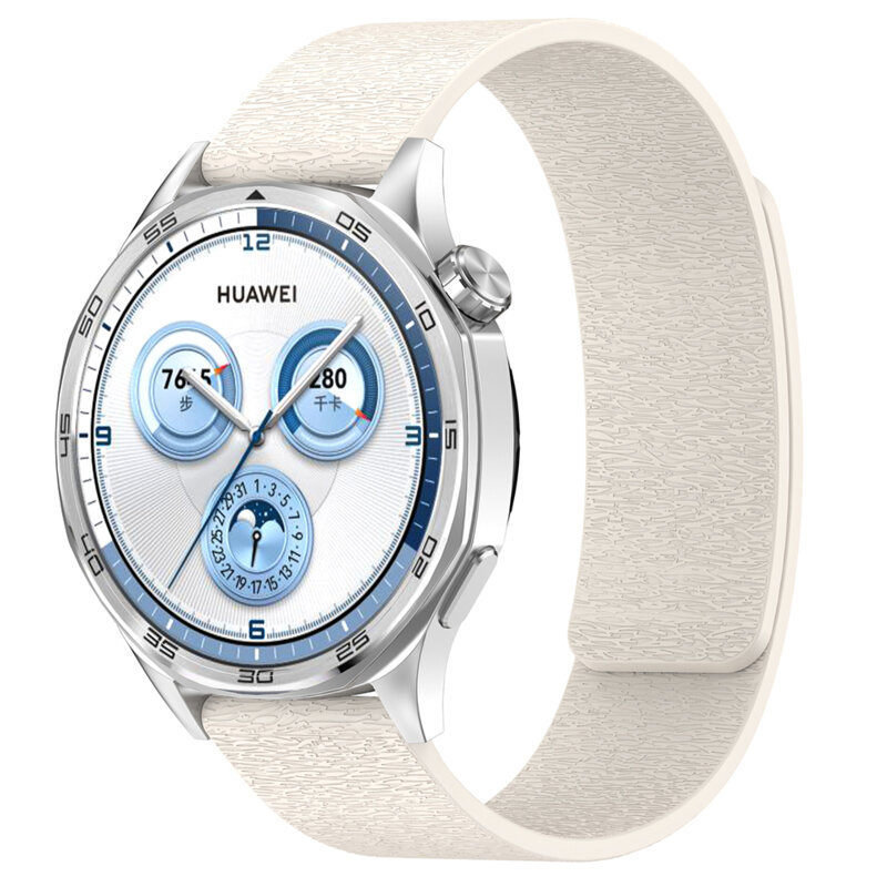 Curea Huawei Watch 3 Pro Techsuit, bej, W074