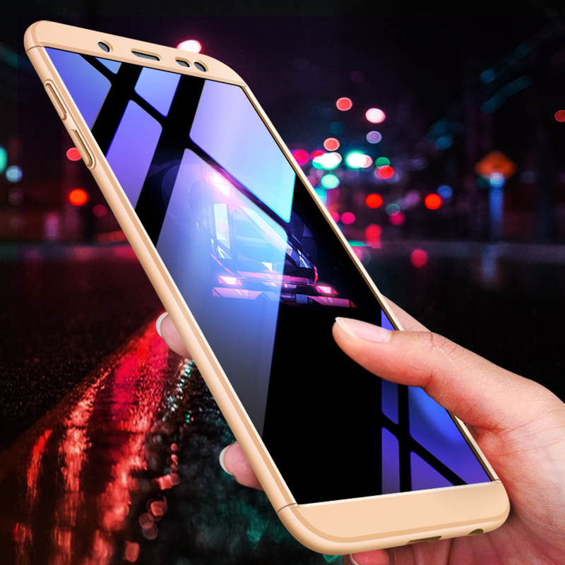 Husa Samsung Galaxy J6 2018 GKK 360 Full Cover Auriu