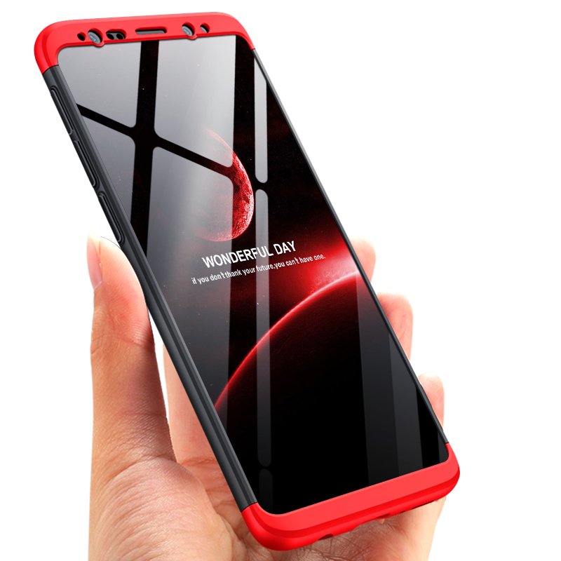 Husa Samsung Galaxy S9 GKK 360 Full Cover Negru-Rosu