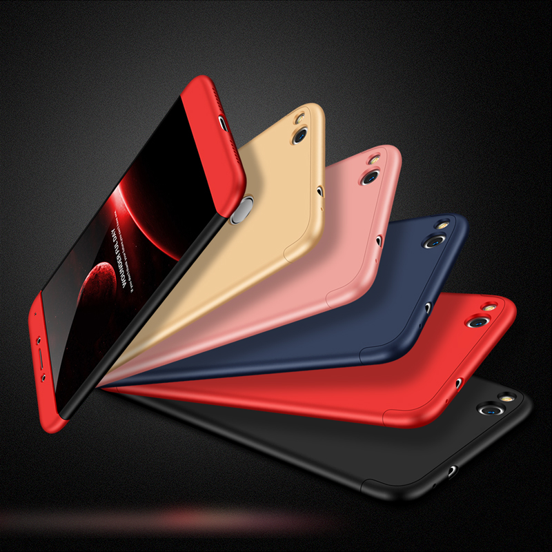 Husa Huawei P9 Lite 2017, P8 Lite 2017 GKK 360 Full Cover Negru-Rosu