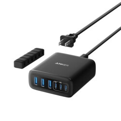 Incarcator retea USB, tip C 6in1 Anker, 112W, negru, A2154G11