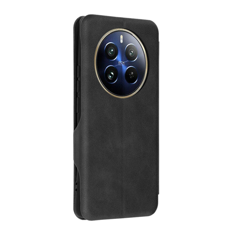 Husa 360° Realme 12 Pro Techsuit Safe Wallet Plus, negru