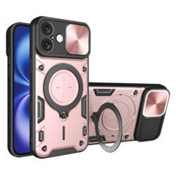 Husa iPhone 16 Techsuit CamGuard Pro, roz auriu
