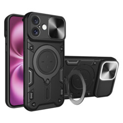 Husa iPhone 16 Plus Techsuit CamGuard Pro, negru