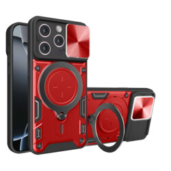 Husa iPhone 16 Pro Techsuit CamGuard Pro, rosu
