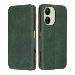 Husa 360° Xiaomi Redmi 13C 4G Techsuit Safe Wallet Plus, verde
