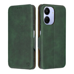 Husa 360° Xiaomi Poco C65 Techsuit Safe Wallet Plus, verde