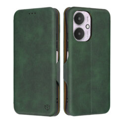 Husa 360° Xiaomi Redmi 13C 5G Techsuit Safe Wallet Plus, verde