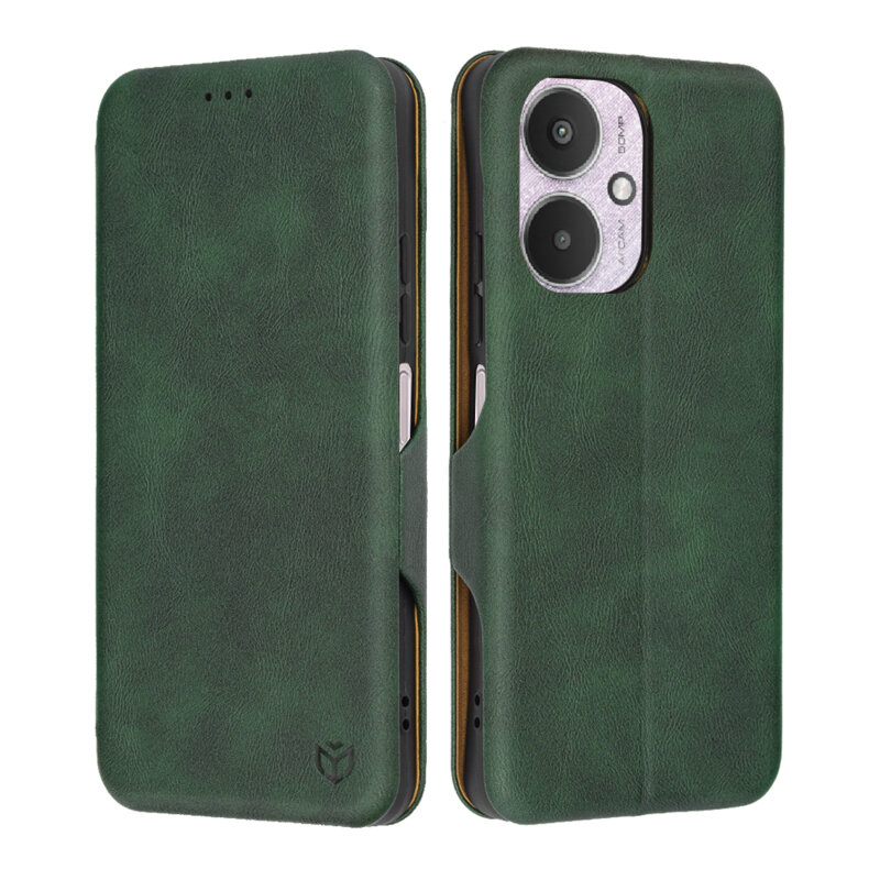 Husa 360° Xiaomi Redmi 13C 5G Techsuit Safe Wallet Plus, verde