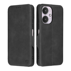 Husa 360° Xiaomi Poco C65 Techsuit Safe Wallet Plus, negru