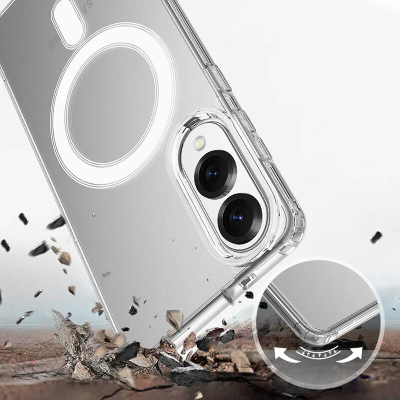 Husa Samsung Galaxy S25 Edge Techsuit MagSafe Pro, transparenta