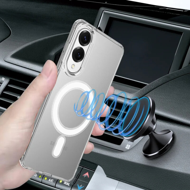 Husa Samsung Galaxy S25 Edge Techsuit MagSafe Pro, transparenta