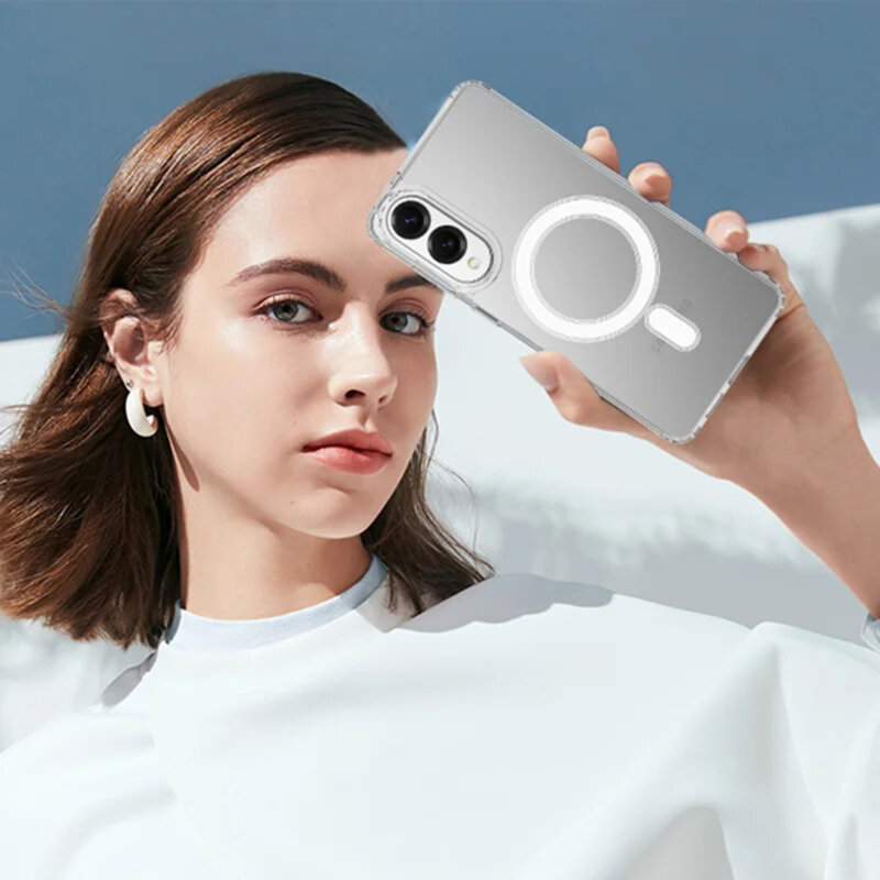 Husa Samsung Galaxy S25 Edge Techsuit MagSafe Pro, transparenta