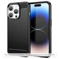 Husa OnePlus 13T Techsuit Carbon Silicone, negru