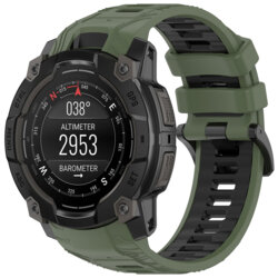 Curea Garmin Instinct 3 45mm Solar Techsuit, verde, W077