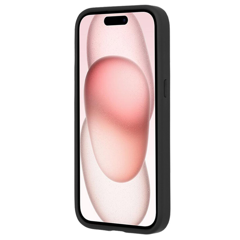 Husa iPhone 15 Techsuit Glinth cu inel suport stand magnetic, negru